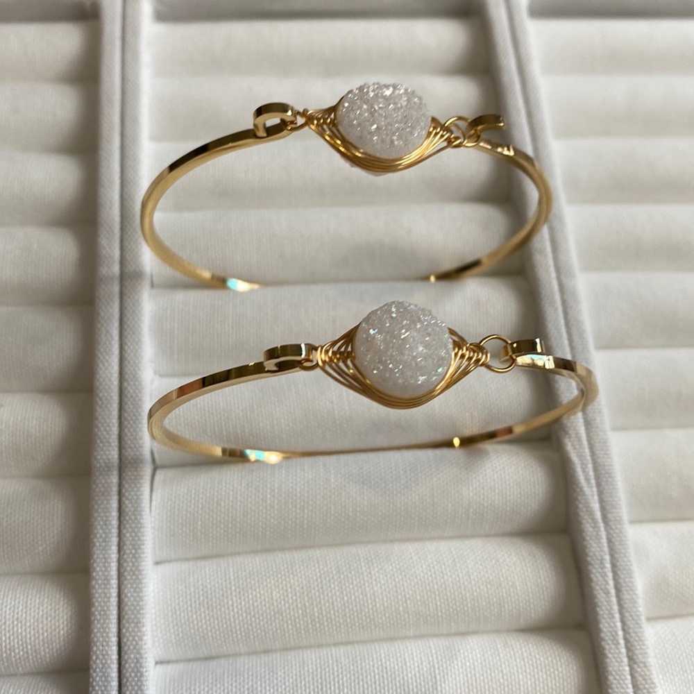 Quartz Bangle Bracelet